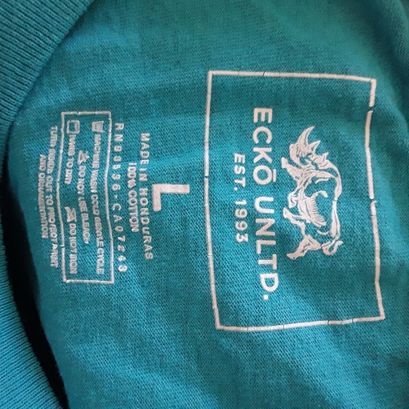 ECKO UNLTD RHINO LEAGUE EST 1993 BLUE T SHIRT SIZE L - Picture 3 of 5